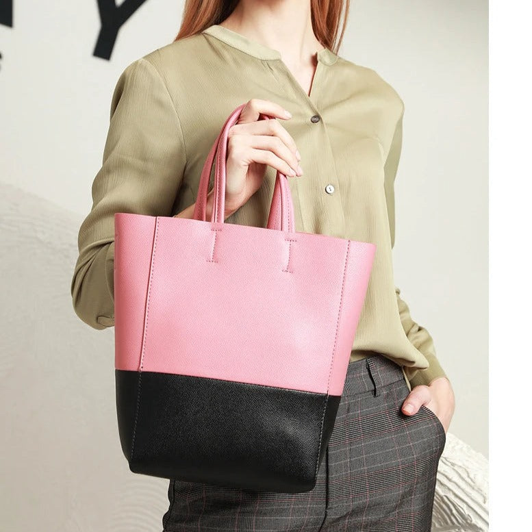 Bolsa Feminina Rosa Couro Legítimo Amsterda - LOV SHOP