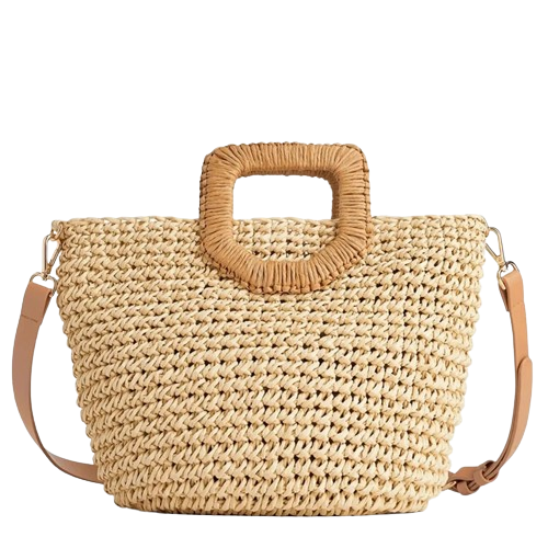 Bolsa Feminina Bege de Praia e Piscina - LOV SHOP